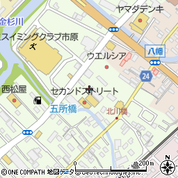 千葉県市原市五所1666周辺の地図