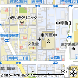 ポニークリーニング　川崎中幸町店周辺の地図