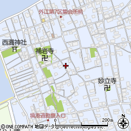 鳥取県境港市外江町2850周辺の地図