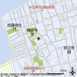 鳥取県境港市外江町2840周辺の地図
