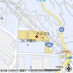 ハニーズ愛川店周辺の地図