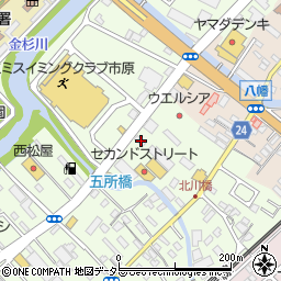 千葉県市原市五所1667周辺の地図