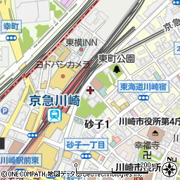 神奈川県川崎市川崎区砂子1丁目4周辺の地図