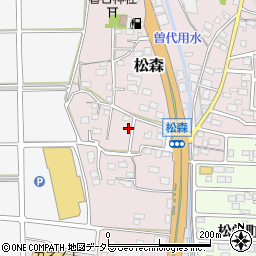 岐阜県美濃市松森676周辺の地図
