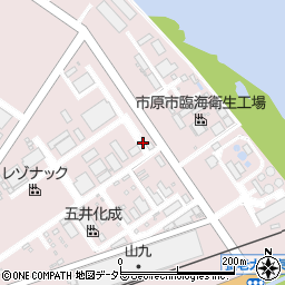 日立化成株式会社　五井事業所周辺の地図