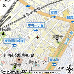 東洋カーマックス川崎堀之内町駐車場周辺の地図