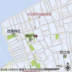 鳥取県境港市外江町2855周辺の地図