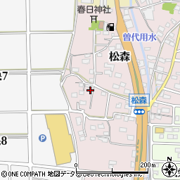 岐阜県美濃市松森674周辺の地図