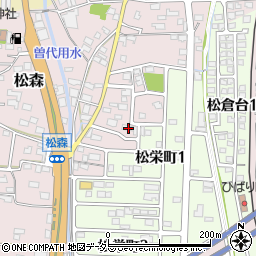 岐阜県美濃市松森2061周辺の地図