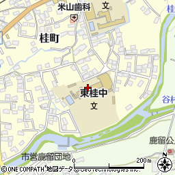 都留市立東桂中学校周辺の地図