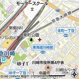 リパーク川崎本町第９駐車場周辺の地図