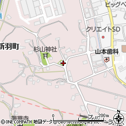 北新羽地蔵堂周辺の地図