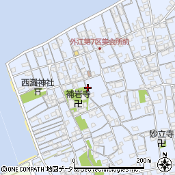 鳥取県境港市外江町2858周辺の地図