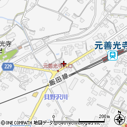 長野県飯田市座光寺中市場周辺の地図