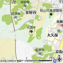 大頂寺周辺の地図