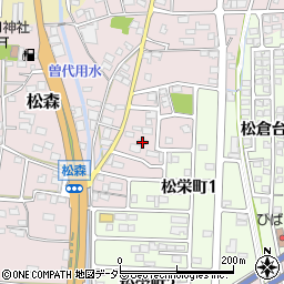 岐阜県美濃市松森2059周辺の地図