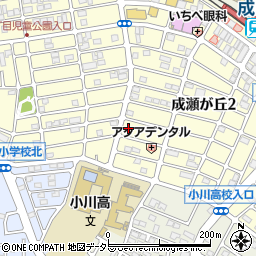 東京都町田市成瀬が丘2丁目周辺の地図