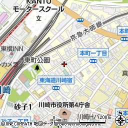 シーズ川崎本町周辺の地図