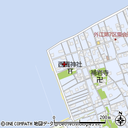 鳥取県境港市外江町3616周辺の地図