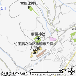 麻績神社周辺の地図