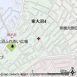 神奈川県相模原市南区東大沼4丁目周辺の地図