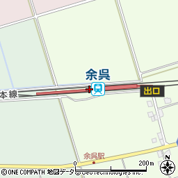 余呉駅周辺の地図