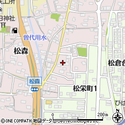 岐阜県美濃市松森2058周辺の地図