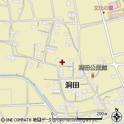 岐阜県山県市洞田388周辺の地図