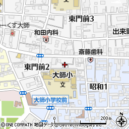 横山施術所周辺の地図