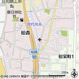 岐阜県美濃市松森704-1周辺の地図