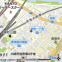 日本キリスト会川崎教会周辺の地図