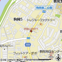 伊勢山神社下周辺の地図