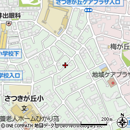 神奈川県横浜市青葉区さつきが丘周辺の地図
