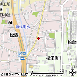 岐阜県美濃市松森2056周辺の地図