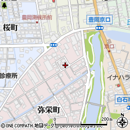 兵庫県豊岡市弥栄町周辺の地図