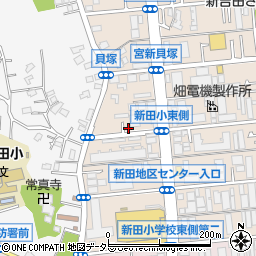 畑山表具店新吉田店周辺の地図