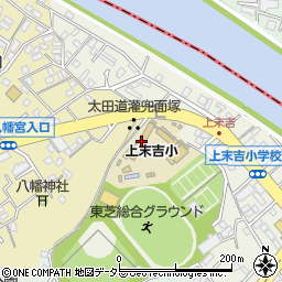 横浜市立上末吉小学校周辺の地図