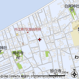 鳥取県境港市外江町2605周辺の地図