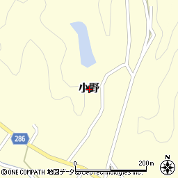 岐阜県関市小野周辺の地図
