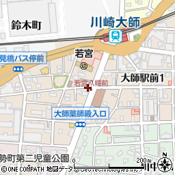 神奈川県川崎市川崎区大師駅前周辺の地図