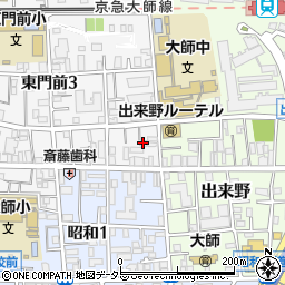 東永荘周辺の地図