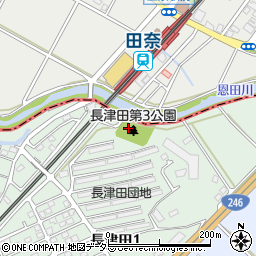 長津田第三公園周辺の地図