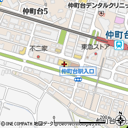 ウエインズトヨタ神奈川　仲町台駅前店周辺の地図