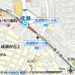 成瀬駅南口自転車等駐車場周辺の地図