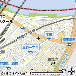 ＴＯＭＯパーキング川崎本町駐車場周辺の地図