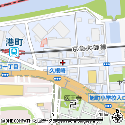 コインパーク川崎港町駐車場周辺の地図