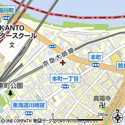 神奈川県川崎市川崎区本町周辺の地図
