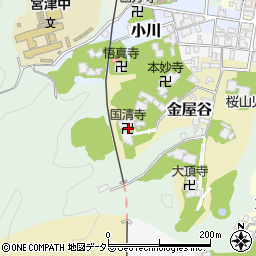 国清寺周辺の地図