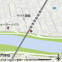 原田製作所綱島工場周辺の地図