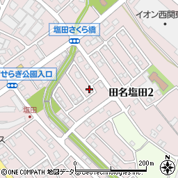 神奈川県相模原市中央区田名塩田2丁目周辺の地図